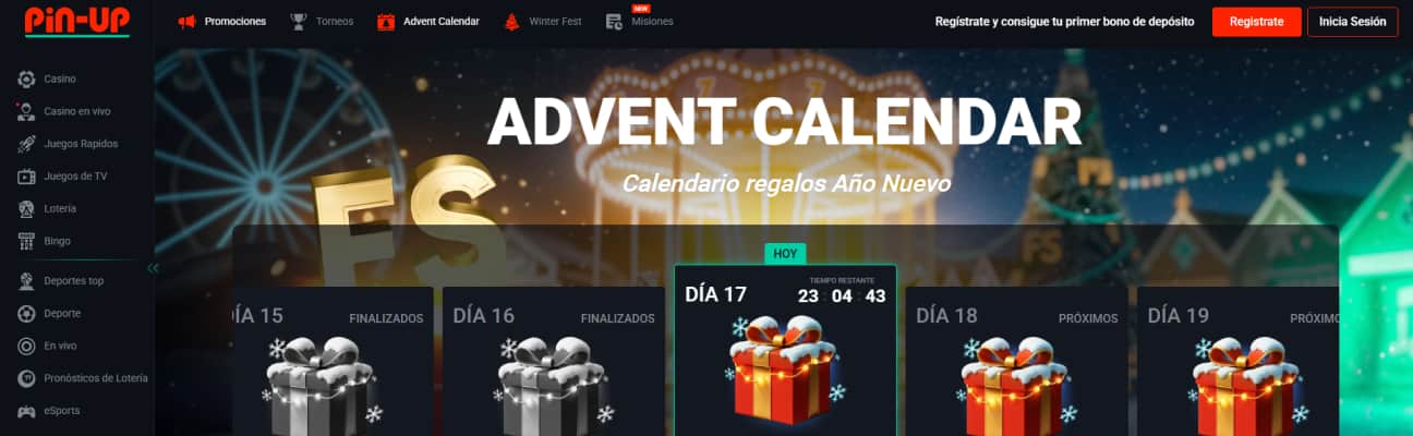 PinUp las promociones de casino