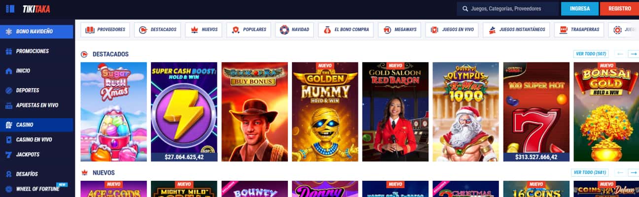 TikiTaka los mejores desafíos de casino