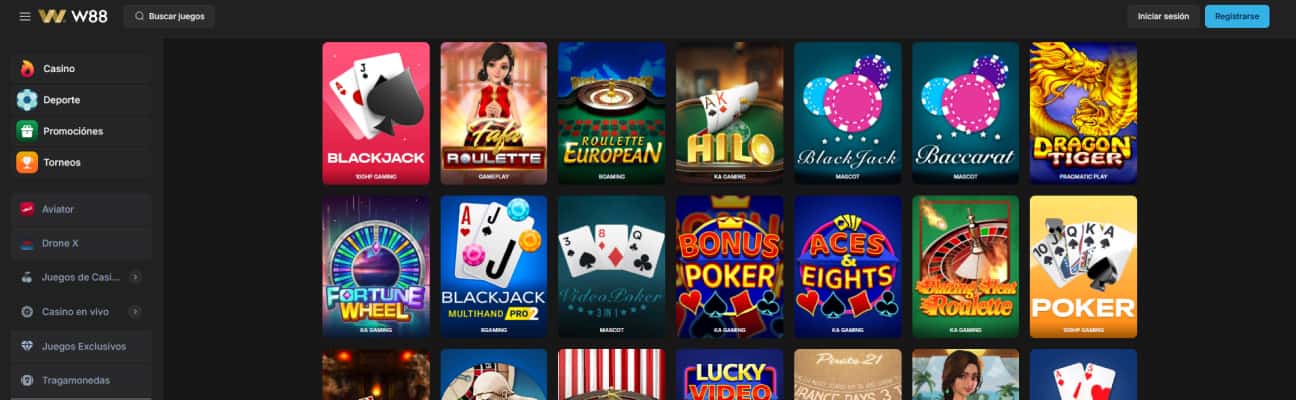 W88 casino juegos de concursos