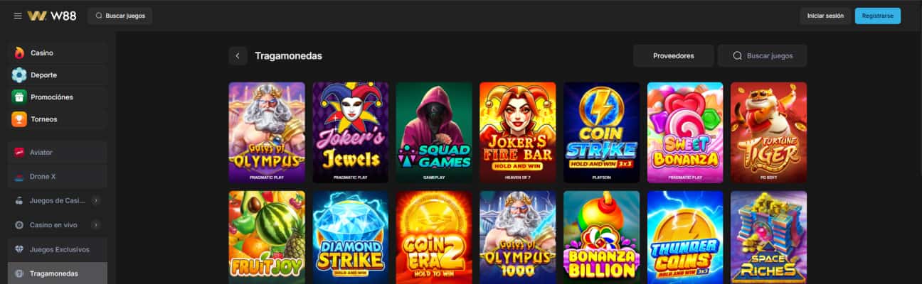 W88 casino tragamonedas